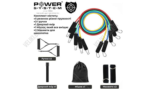 Набір еспандерів Power System PS-4099 - дополнительное фото 4