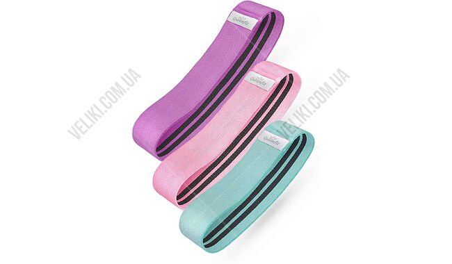 Набір стрічок опору Queenfit set С - дополнительное фото 1