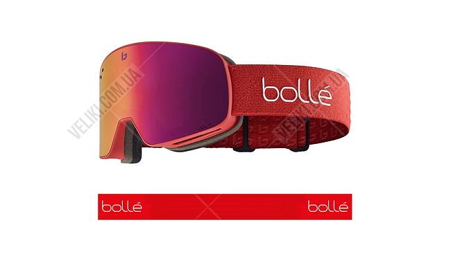Гірськолижна маска Bolle Nevada Volt Ruby - дополнительное фото 1