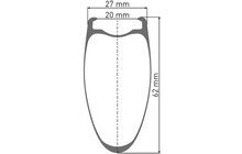 Задня колесо DT Swiss ARC 1400 Dicut DB 62 - дополнительное фото 1