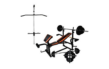 Лава для жиму WCG 0070 + Тяга + Приставка Скотта + Набір Strong 128 кг