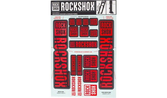 Набір наклейок на вилку RockShox Dual Crown 35 - фото 2