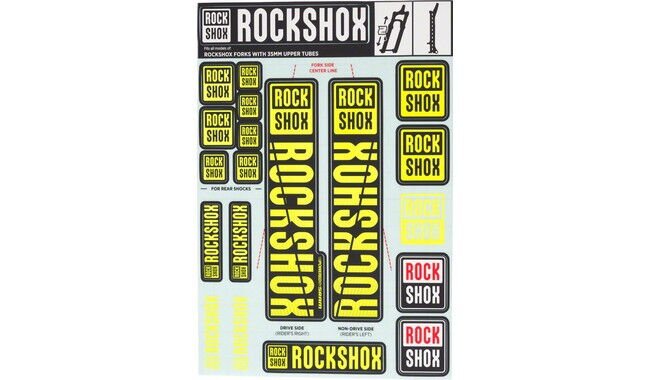 Набір наклейок на вилку RockShox 35 - фото 2