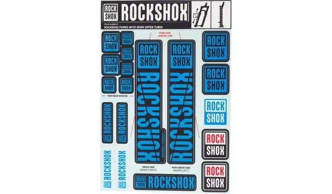 Набір наклейок на вилку RockShox 35 - фото 4