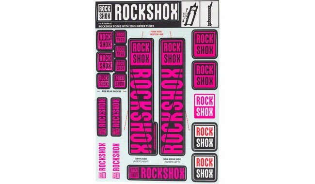 Набір наклейок на вилку RockShox 35 - фото 1