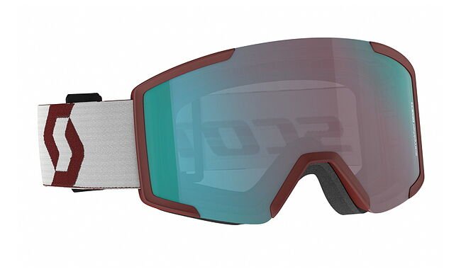 Горнолыжная маска Scott Shield Enhancer Aqua Chrome - фото 2