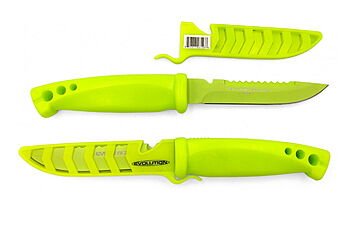 Нож Gambler Evolution 4" Bait Knife Chartreuse