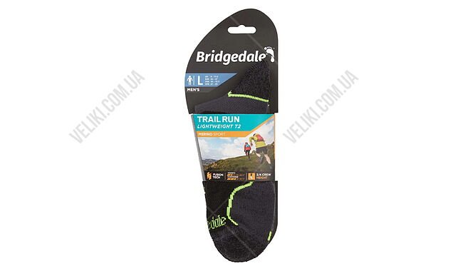 Шкарпетки Bridgedale Men's Trail Run LightWeight T2 Merino Sport - дополнительное фото 4