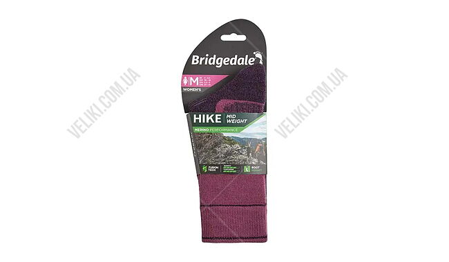 Шкарпетки Bridgedale Women's MidWeight Hike Merino Performance Original - дополнительное фото 5