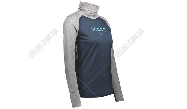 Термофутболка Scott Defined Merino W High Neck Shirt - дополнительное фото 2