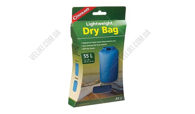 Гермомішок Coghlans Lightweight Dry Bag 55 л - дополнительное фото 1