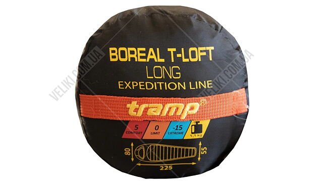 Спальний мішок Tramp Boreal Long Right Zip - дополнительное фото 1