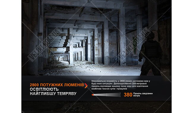 Фонарь  Fenix PD36R Pro RED - дополнительное фото 7