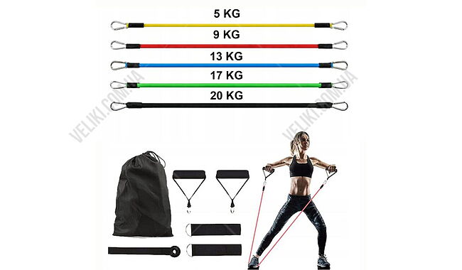 Набір еспандерів Newt Power Strength Tube NE-PW-5 - дополнительное фото 1