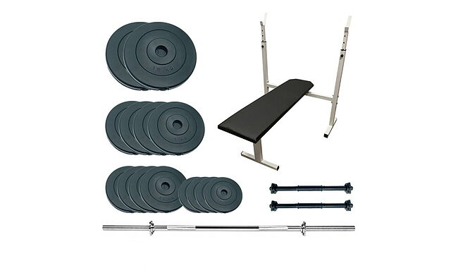 Скамья для жима Newt Standard Set с набором весов 70 кг - фото 1