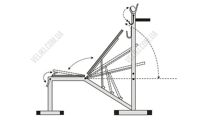 Скамья для жима RN-Sport TOP-2315BL - дополнительное фото 3