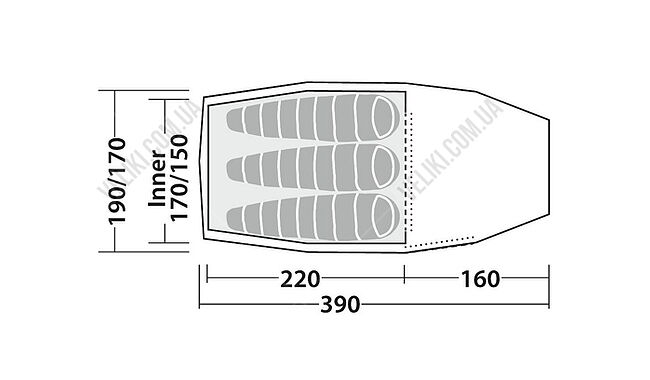 Палатка Robens Pioneer 3EX - дополнительное фото 1