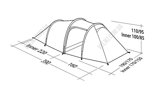 Палатка Robens Pioneer 3EX - дополнительное фото 2