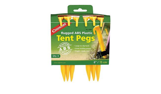 Колышки Coghlans ABS Tent Pegs 6" 6 Pack - фото 1