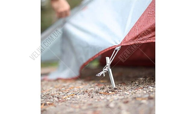 Кільця Coghlans Steel Tent Stakes 9" 4 Pack - дополнительное фото 2