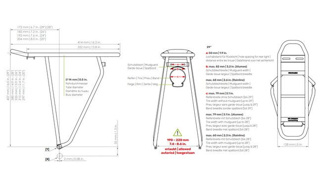 Багажник Racktime Basic 2.0 29" - дополнительное фото 1