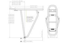 Багажник Racktime Basic 2.0 20" - дополнительное фото 1