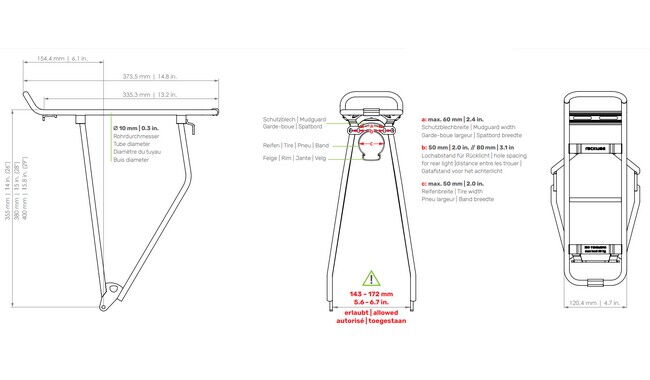 Багажник Racktime StandIT 28" - дополнительное фото 1