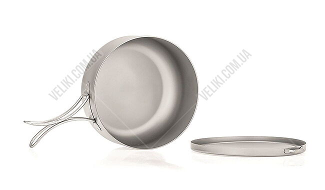 Котелок Robens Ori Titanium Pot with Plate Lid 800 мл - дополнительное фото 3