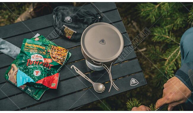 Котелок Robens Ori Titanium Pot with Plate Lid 800 мл - дополнительное фото 4