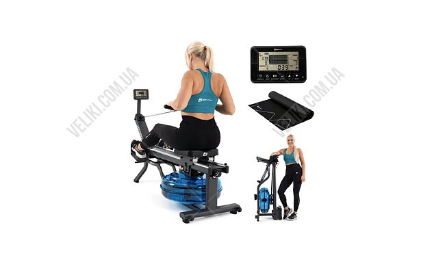 Гребной тренажер Hop-Sport HS-160WR Hydro - дополнительное фото 9