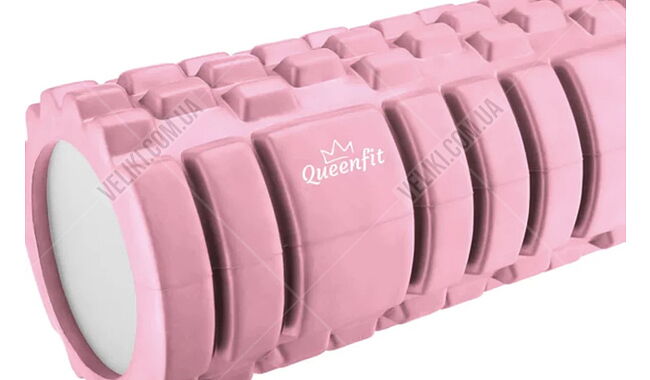 Масажний ролик Queenfit EVA 33х14 см - дополнительное фото 2