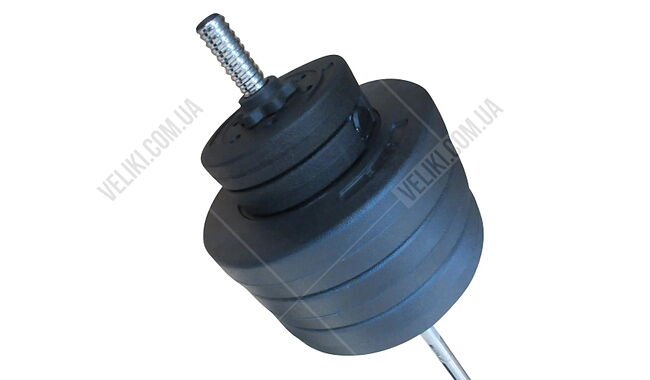 Штанга + 2 гантелі у наборі HouseFit GBCD 50 - дополнительное фото 1