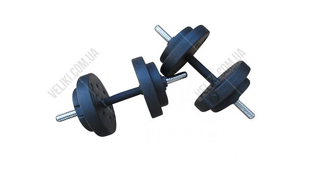 Штанга + 2 гантелі у наборі HouseFit GBCD 50 - дополнительное фото 2