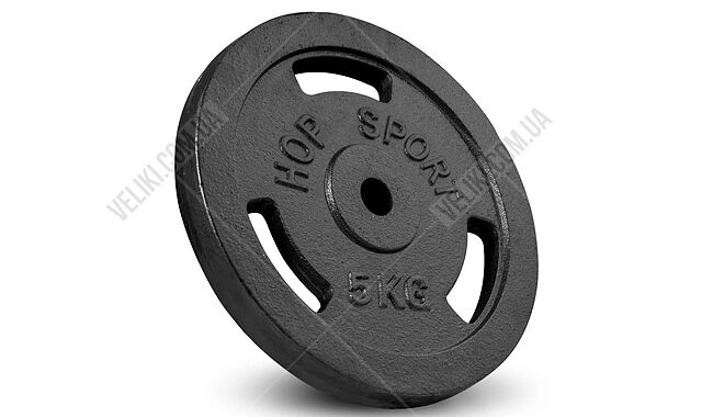 Набор Hop-Sport Strong 57 кг с W-образным и гантельными грифами - дополнительное фото 4