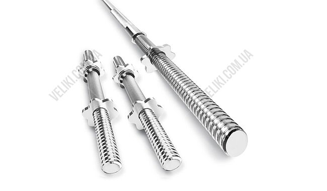 Набір Hop-Sport Strong 39 кг із прямим та гантельними грифами. - дополнительное фото 2