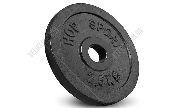 Набір Hop-Sport Strong 37 кг з W-подібним та гантельними грифами. - дополнительное фото 4