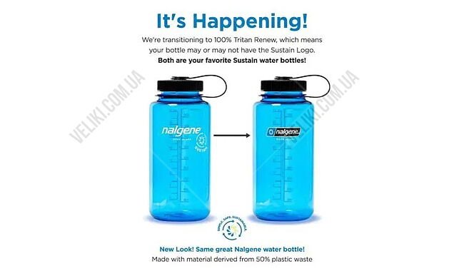 Пляшка Nalgene Wide Mouth Sustain 950 мл - дополнительное фото 4