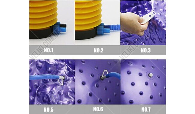 Мяч для фитнеса Newt HMS массажный 65 см - дополнительное фото 1