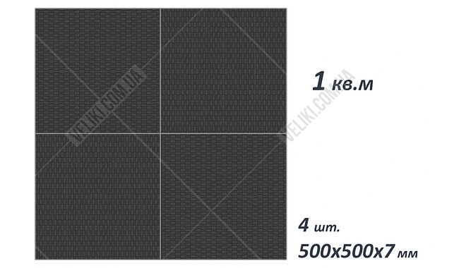 Коврик RN-Sport 100х100х0,7 см - дополнительное фото 1