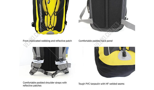 Герморюкзак OverBoard Original Waterproof Backpack 20 л - дополнительное фото 6