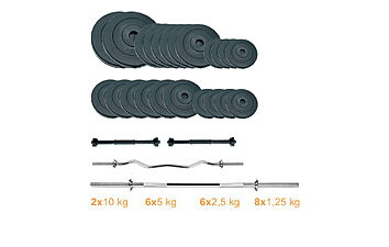 Набір Newt Gym Set 2 Rock Pro штанга та гантелі 90 кг