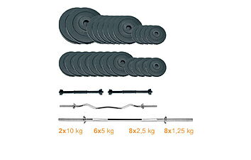 Набір Newt Gym Set 2 Rock Pro штанга та гантелі 95 кг