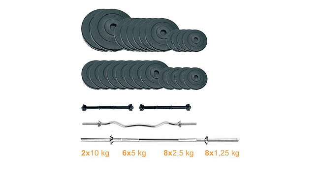 Набір Newt Gym Set 2 Rock Pro штанга та гантелі 95 кг - фото 1