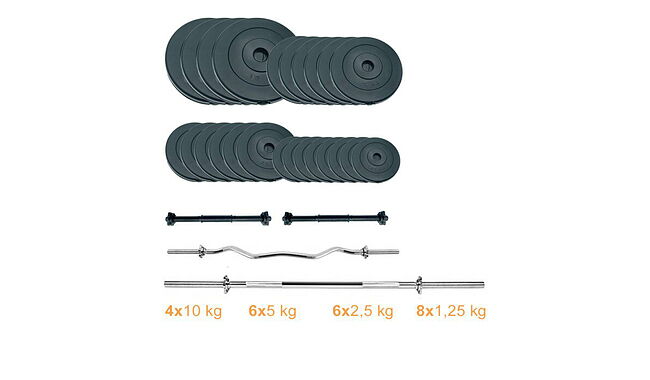 Набір Newt Gym Set 2 Rock Pro штанга та гантелі 110 кг - фото 1