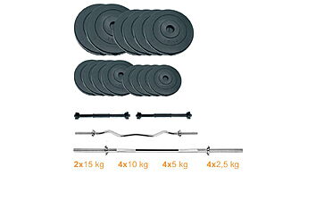 Набір Newt Gym Set 2 Rock Pro штанга та гантелі 115 кг