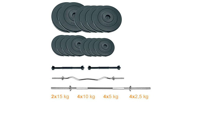 Набор Newt Gym Set 2 Rock Pro штанга и гантели 115 кг - фото 1