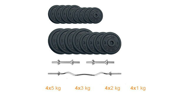 Набір Newt Gym Set-W Home штанга та гантелі 53 кг - фото 1