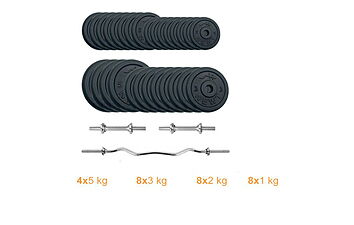 Набор Newt Gym Set-W Home штанга и гантели 77 кг