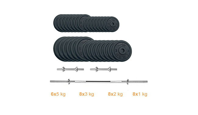 Набор Newt Gym Set-H Home штанга и гантели 89 кг - фото 1