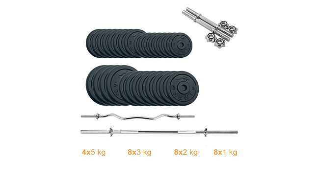 Набор Newt Gym Set-HW Home штанга и гантели 84 кг - фото 1